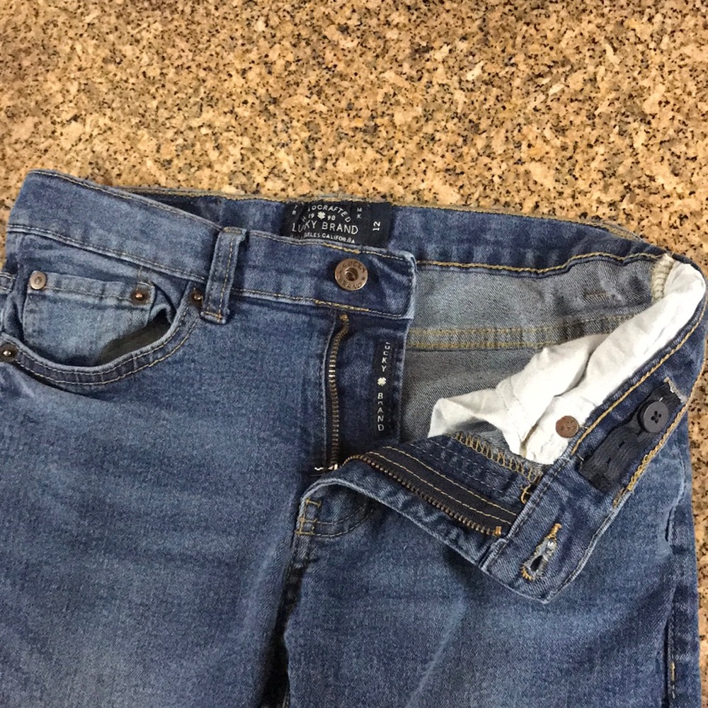 Lucky brand advanced skinny blue jeans size kids 12